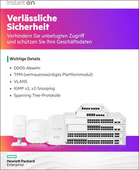Aruba Instant on 1830 8-Port Gb | 4-Port Class 4 Poe Smart Switch (65W) - 8X 1G | Fanless | EU Europe Cord (JL811A#ABB)