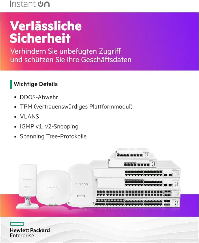 Aruba Instant on 1830 8-Port Gb | 4-Port Class 4 Poe Smart Switch (65W) - 8X 1G | Fanless | EU Europe Cord (JL811A#ABB)