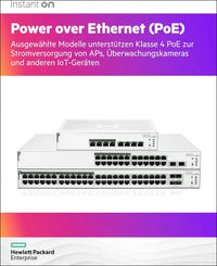 Aruba Instant on 1830 8-Port Gb | 4-Port Class 4 Poe Smart Switch (65W) - 8X 1G | Fanless | EU Europe Cord (JL811A#ABB)