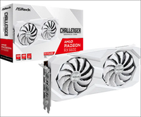 Asrock AMD Radeon RX 6600 Challenger White 8GB GDDR6 Graphics Card 0Db Silent Cooling 128-Bit 7680 X 4320 Displayport