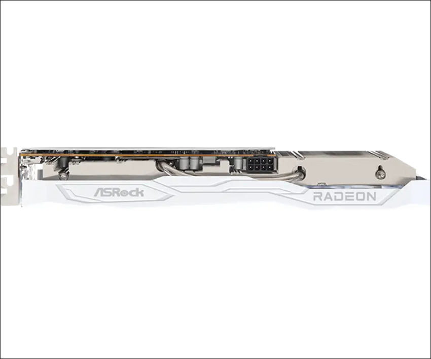 Asrock AMD Radeon RX 6600 Challenger White 8GB GDDR6 Graphics Card 0Db Silent Cooling 128-Bit 7680 X 4320 Displayport