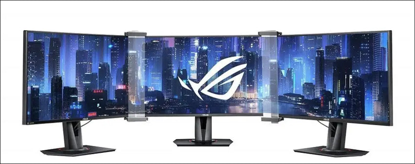 ASUS 90LA00E0-B01900 ROG Bezel-Free Kit, Universal monitor design, Compatible with Flat monitors under 27 inches with a four-sided frameless or slim-bezel design, Optical...