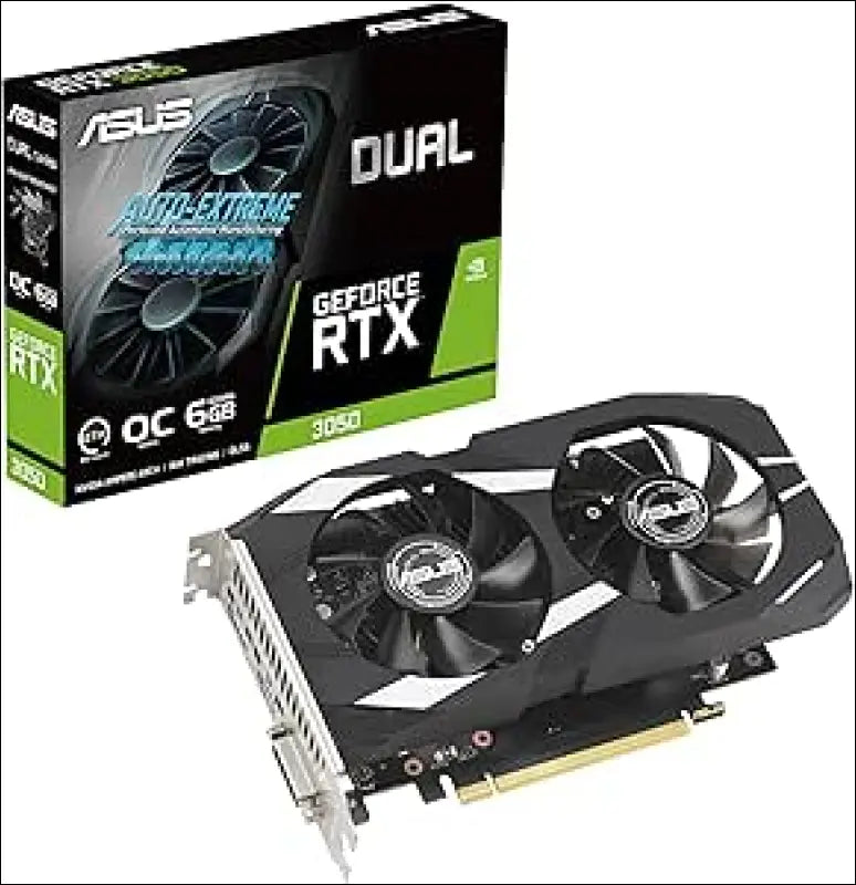 ASUS Dual Geforce RTX 3050 OC Edition 6GB GDDR6 Gaming Graphics Card (Nvidia RTX3050 DLSS Pcie 4.0 1X HDMI 2.1A