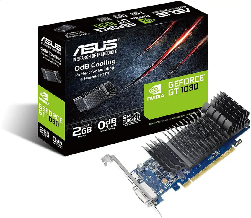 Asus Geforce GT 1030 Silent Low Profile 2GB Graphics Card