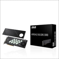 ASUS Hyper M.2 x16 Gen5 Card (PCIe 5.0/4.0) Supports Four NVMe M.2 (2242/2260/2280/22110) Devices up to 512 Gbps
