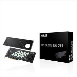 ASUS Hyper M.2 x16 Gen5 Card (PCIe 5.0/4.0) Supports Four NVMe M.2 (2242/2260/2280/22110) Devices up to 512 Gbps for AMD and Intel® Platform RAID
