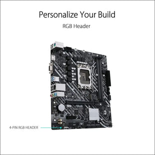 ASUS Prime H610M-K D4 Intel H610 (LGA 1700) mic-ATX Motherboard with DDR4, PCIe 4.0, M.2 Slot, Realtek 1 Gb Ethernet, HDMI, D-Sub,USB 3.2 Gen 1 Ports, SATA 6 Gbps, COM Header,...