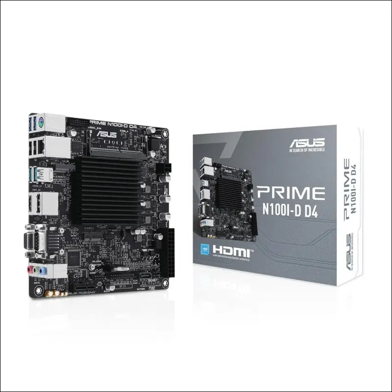 ASUS Prime N100I-D D4 Intel N100 Intel N100 Processor PCIe 3.0 USB 3.2 Gen 2 M.2 DDR4 Motherboard