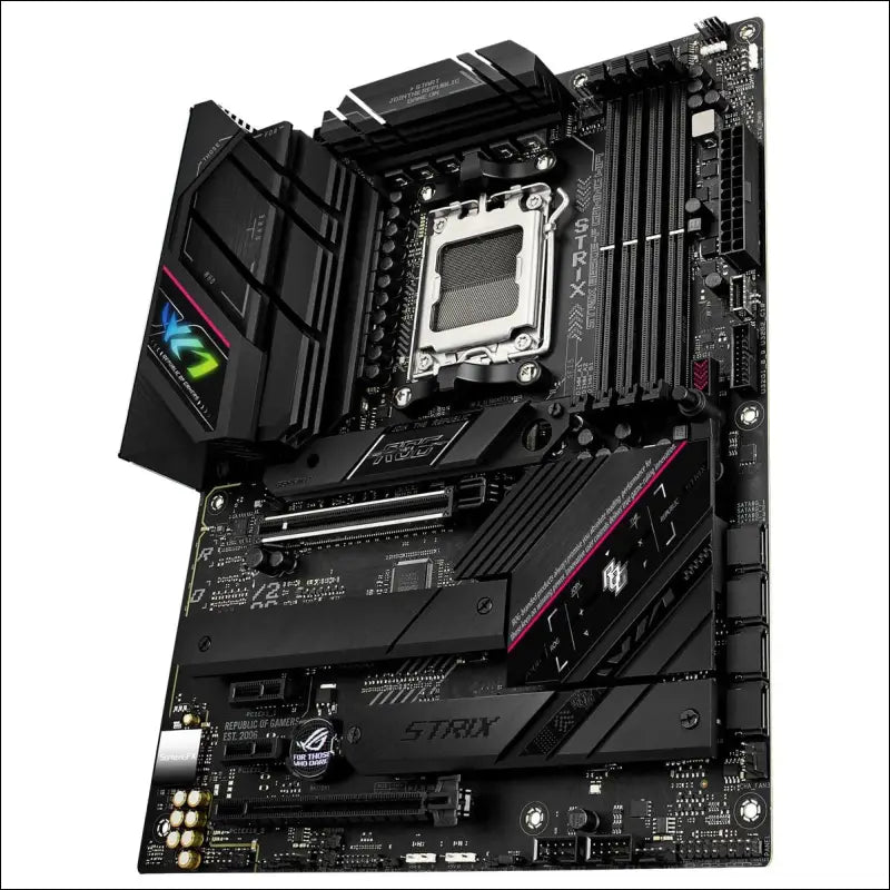 ASUS ROG Strix B650E-F Gaming WiFi AMD Ryzen AM5 ATX Motherboard, 12 + 2 Power Stages, DDR5, Three M.2 Slots, PCIe 5.0, WiFi 6E, 2.5G LAN, USB 3.2 Gen 2x2 Type-C Port, and Aura...