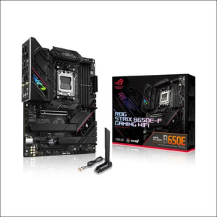 ASUS ROG Strix B650E-F Gaming WiFi AMD Ryzen AM5 ATX Motherboard, 12 + 2 Power Stages, DDR5, Three M.2 Slots, PCIe 5.0, WiFi 6E, 2.5G LAN, USB 3.2
