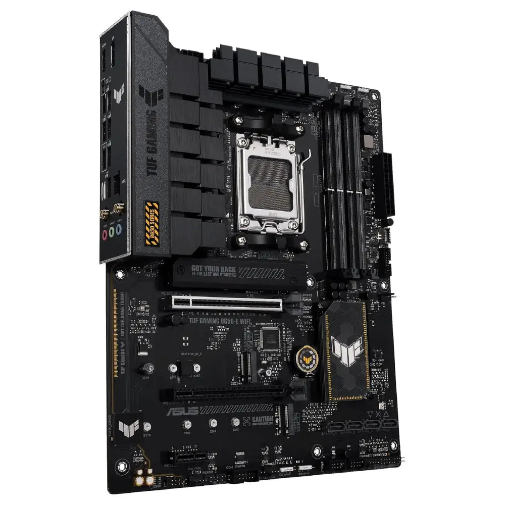 Asus TUF Gaming B650-E WiFi, AMD B650, AM5, ATX, 4 DDR5, HDMI, DP, Wi-Fi 6E, 2.5G LAN, PCIe4, 3X M.2