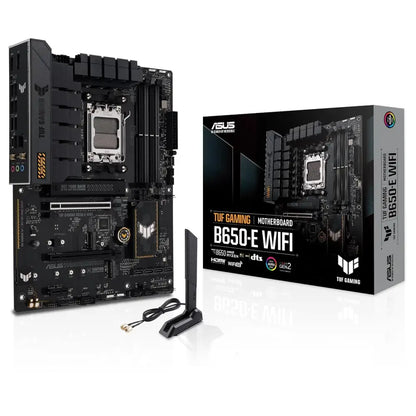Asus TUF Gaming B650-E WiFi, AMD B650, AM5, ATX, 4 DDR5, HDMI, DP, Wi-Fi 6E, 2.5G LAN, PCIe4, 3X M.2