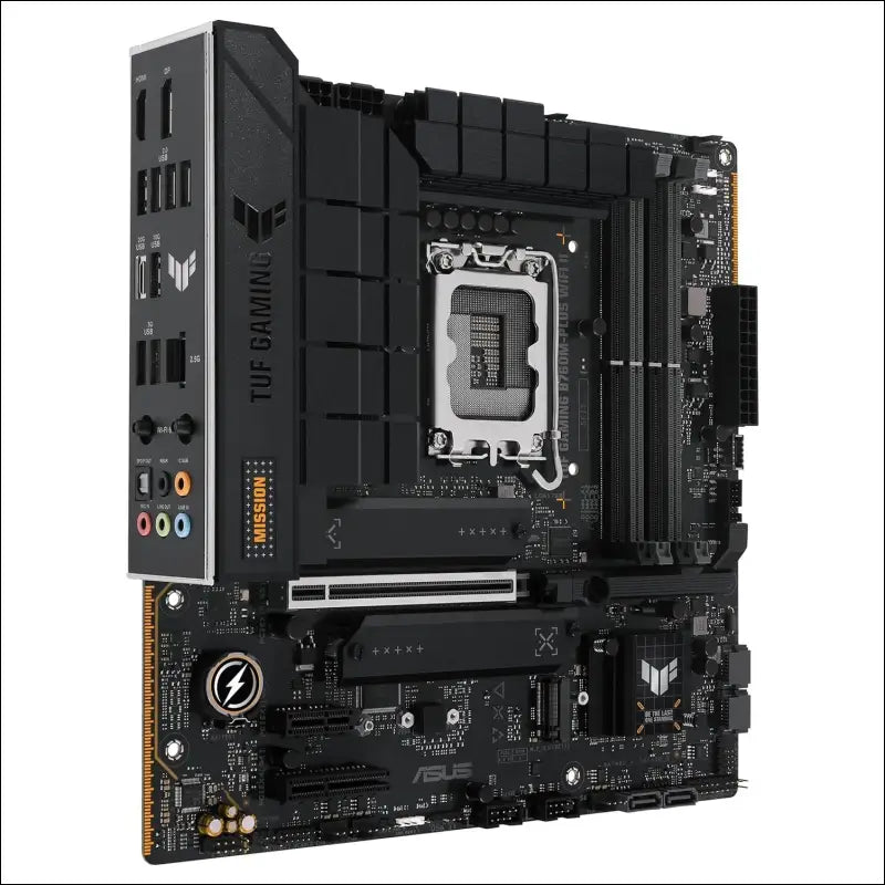 ASUS TUF Gaming B760M-PLUS WiFi II Motherboard Intel B760 LGA 1700 mATX (PCIe 5.0, M.2, DDR5, WiFi 6E, Q Antenna, Realtek 2.5GB Ethernet, DP, HDMI, SATA 6Gbps, USB Type-C,...