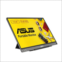 ASUS ZenScreen 15.6" 1080P FHD Portable Monitor (MB16ACE) - IPS USB-C & USB 3.0 Travel Display for Laptop & MacBook, Flicker-Free With Blue Light Filter and Smart Cover