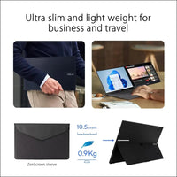 ASUS ZenScreen 15.6" 1080P FHD Portable Monitor (MB16ACV) - IPS USB-C & USB 3.0 Travel Display With Kickstand, Antibacterial Treatment for Laptop & MacBook