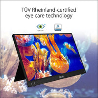 ASUS ZenScreen 15.6" 1080P FHD Portable Monitor (MB16ACV) - IPS USB-C & USB 3.0 Travel Display With Kickstand, Antibacterial Treatment for Laptop & MacBook
