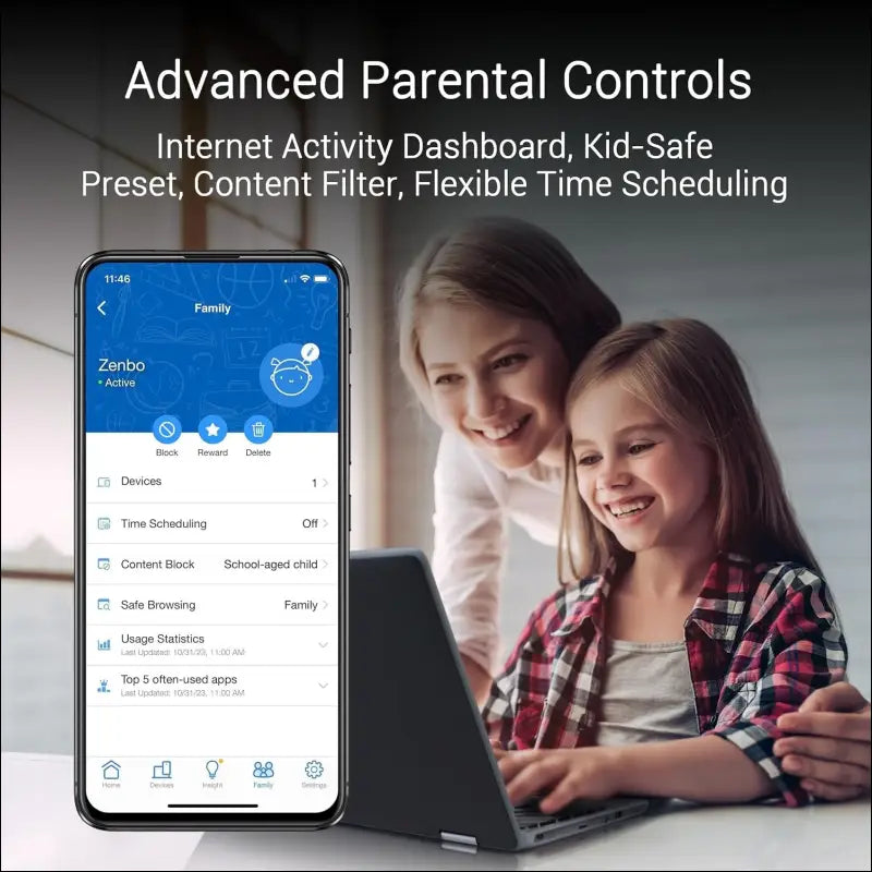 ASUS ZenWiFi BQ16 BE2500 Quad Band WiFi7 Mesh Router (up to 370 m² Coverage, 2 x 10G Ports, Smart Home Master with Multi-SSD for IoT, VPN and Child Control, 4G & 5G Mobile...
