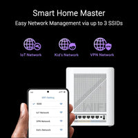 ASUS ZenWiFi BQ16 BE2500 Quad Band WiFi7 Mesh Router (up to 370 m² Coverage, 2 x 10G Ports, Smart Home Master with Multi-SSD for IoT, VPN and Child Control, 4G & 5G Mobile...