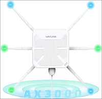 AX3000 Outdoor WiFi 6 Extender WAVLINK Long-Range WiFi Repeater/Access Point with Dual Band/PoE/IP67 Waterproof/6 x