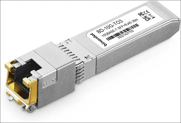 Binardat 10GBase-T SFP+ to RJ-45 Transceiver, SFP+ Copper Ethernet Module, up to 30Meter, Plug and Play, Compatible with Binardat, MokerLink, Cisco,
