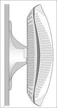 Black Network Device Wall Ceiling Mount Compatible with Aruba JW046A, AP-220-MNT-W1 (Black)