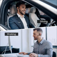 Bluetooth Headset V5.3, Wireless Earbuds with 1000mAh Charging Case, 96 Hours Talk Time, Hands-Free Noise Cancelling Headphones and Dual Microphone for Computers, Mobile Phones