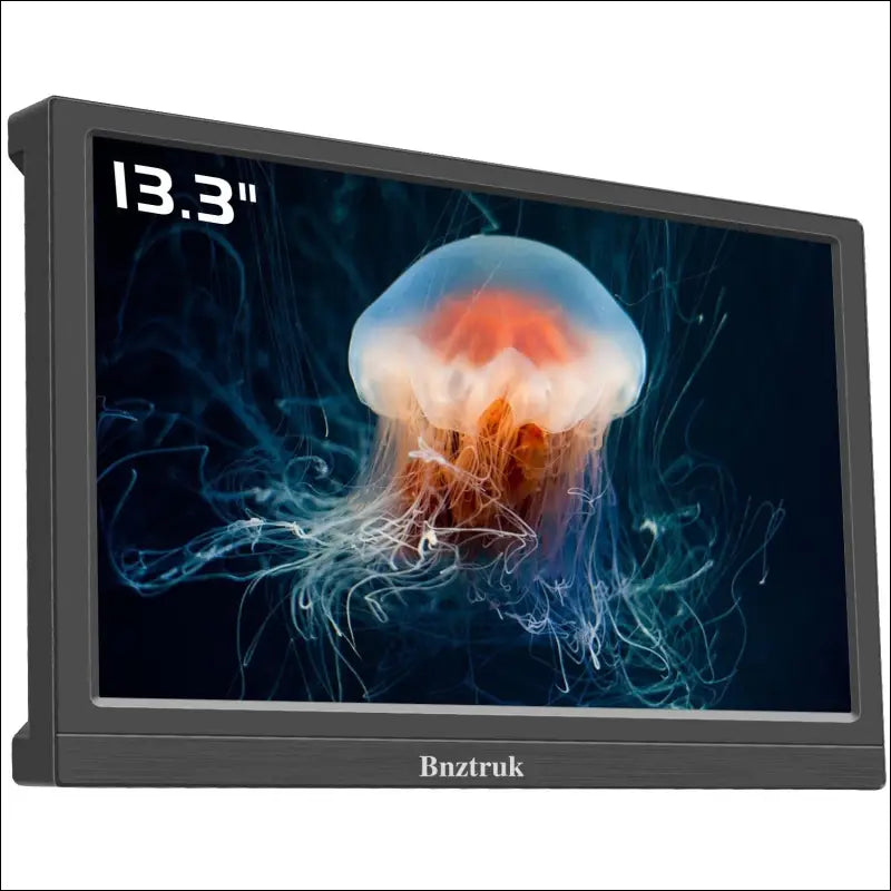 Bnztruk Portable Monitor 13.3 Inch Portable Monitor HDMI Small External HD 1366 x 768 Screen with HDMI VGA for Laptop PS4 Xbox Computer Raspberry Pi, PC 16:9, 60 Hz, Plug &...