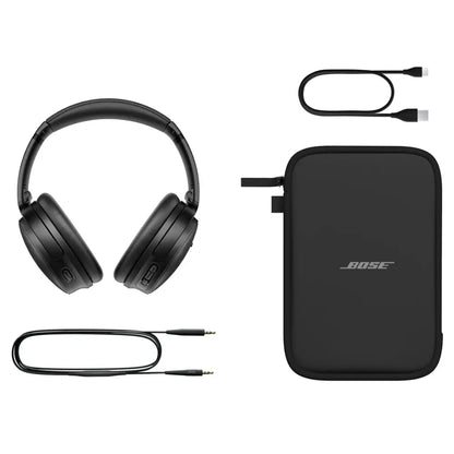Bose QuietComfort SC Wireless Noise Cancelling Headphones, Bluetooth Over Ear Headphones with Up to 24 Hours of Battery Life, Black - Soft Case Edition
