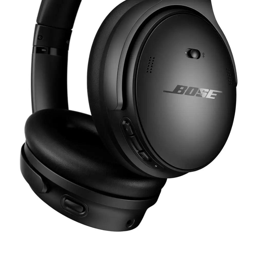 Bose QuietComfort SC Wireless Noise Cancelling Headphones, Bluetooth Over Ear Headphones with Up to 24 Hours of Battery Life, Black - Soft Case Edition