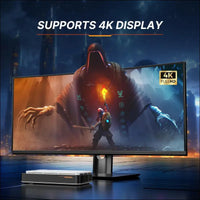 BOSGAME GVP7600 AMD Radeon RX 7600M XT Egpu External Graphics Card USB Hub USB4 | Oculink | HDMI | Display Port | LAN | M.2 NVME SSD Expansion Slot