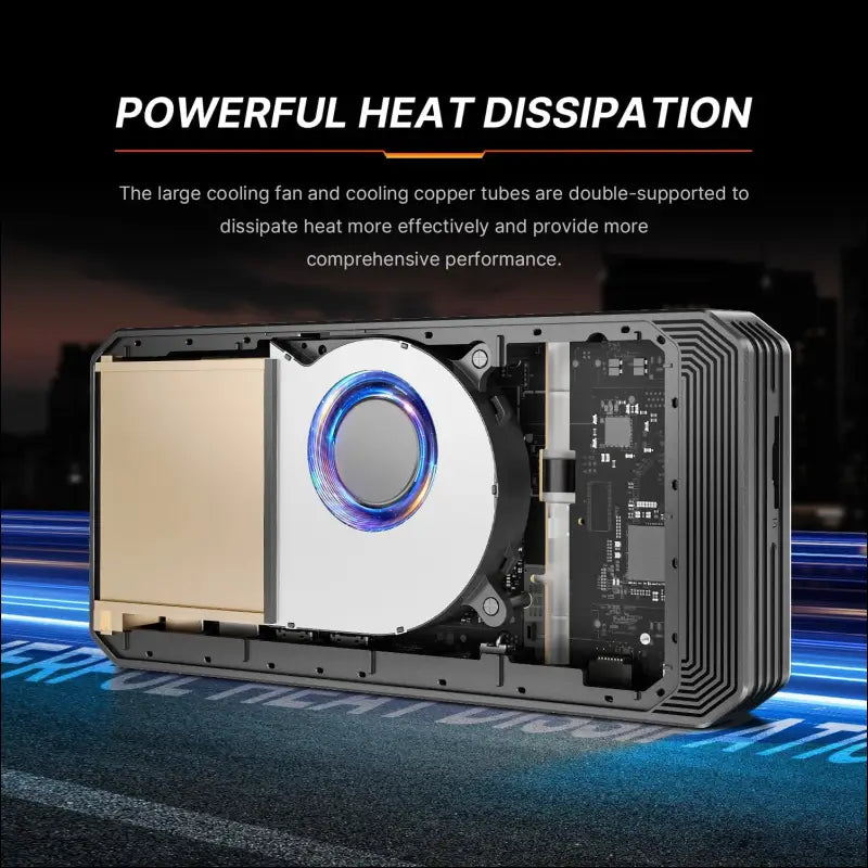 BOSGAME GVP7600 AMD Radeon RX 7600M XT Egpu External Graphics Card USB Hub USB4 | Oculink | HDMI | Display Port | LAN | M.2 NVME SSD Expansion Slot