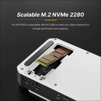 BOSGAME GVP7600 AMD Radeon RX 7600M XT Egpu External Graphics Card USB Hub USB4 | Oculink | HDMI | Display Port | LAN | M.2 NVME SSD Expansion Slot