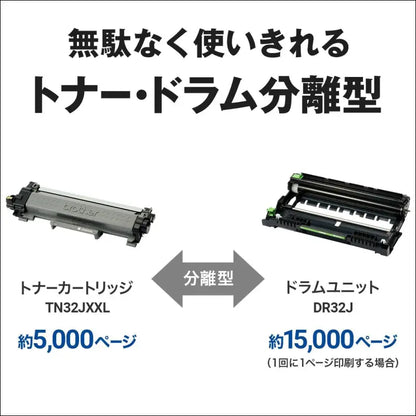 Brother Industries HL-L2460DW A4 Monochrome Laser Printer (Wireless/Wired LAN/Double-Sided Printing)