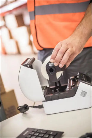 Brother QL1110NWBC 4 Inch Professional Label Printer with LAN, Wi-Fi, Bluetooth, 69 Labels per Minute, USB, 300 x 600 DPI, Automatic Cut