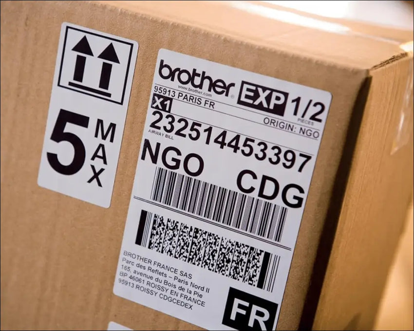 Brother QL1110NWBC 4 Inch Professional Label Printer with LAN, Wi-Fi, Bluetooth, 69 Labels per Minute, USB, 300 x 600 DPI, Automatic Cut
