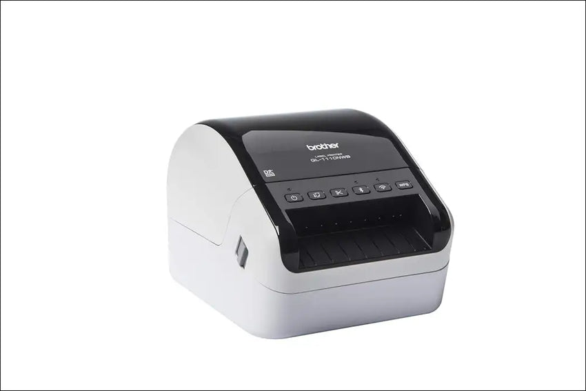 Brother QL1110NWBC 4 Inch Professional Label Printer with LAN, Wi-Fi, Bluetooth, 69 Labels per Minute, USB, 300 x 600 DPI, Automatic Cut