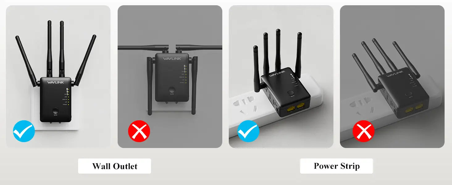 WAVLINK AC1200 Dual Band WiFi Extender/Repeater/Access Point/Router with Gigabit Ethernet Port & 4 High Gain Antennas