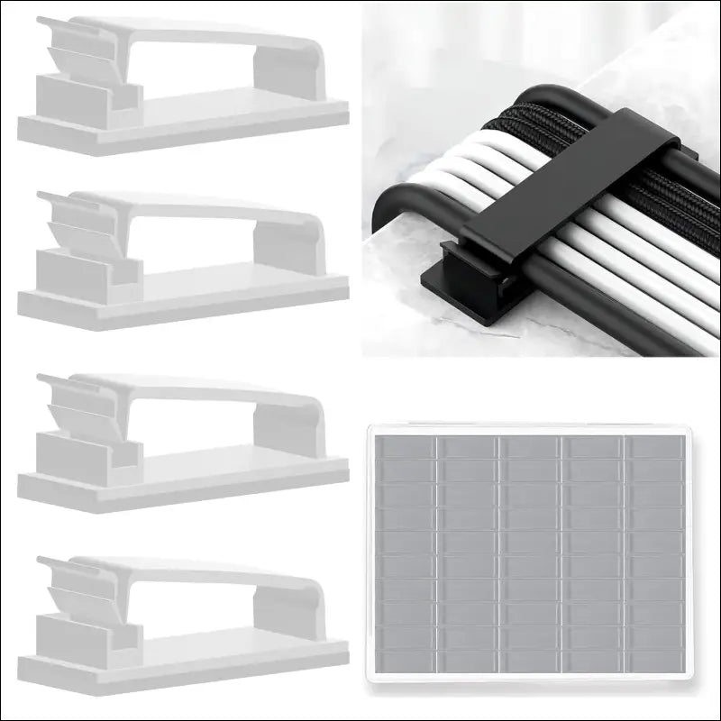 Cable holder, cable organiser, cable management, desk cable management, cable holder, desk, cable management cable organiser, cable clips management under desk, 39 pieces