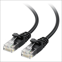 Cable Matters 10Gbps Snagless Ultra Thin Cat 6 Ethernet Cable - 1.5m Cat 6 Cable Thin Cat6 Network Cable Black - simple
