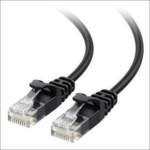 Cable Matters 10Gbps Snagless Ultra Thin Cat 6 Ethernet Cable - 1.5m, Cat 6 Cable, Thin Cat6 Network Cable, Black