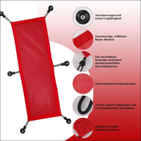 Cable Net 95 x 24 cm Red Large Format for Business Office Organisation with Energy Stylish Cable Management