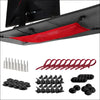 Cable Net 95 x 24 cm Red Large Format for Business Office Organisation with Energy Stylish Cable Management
