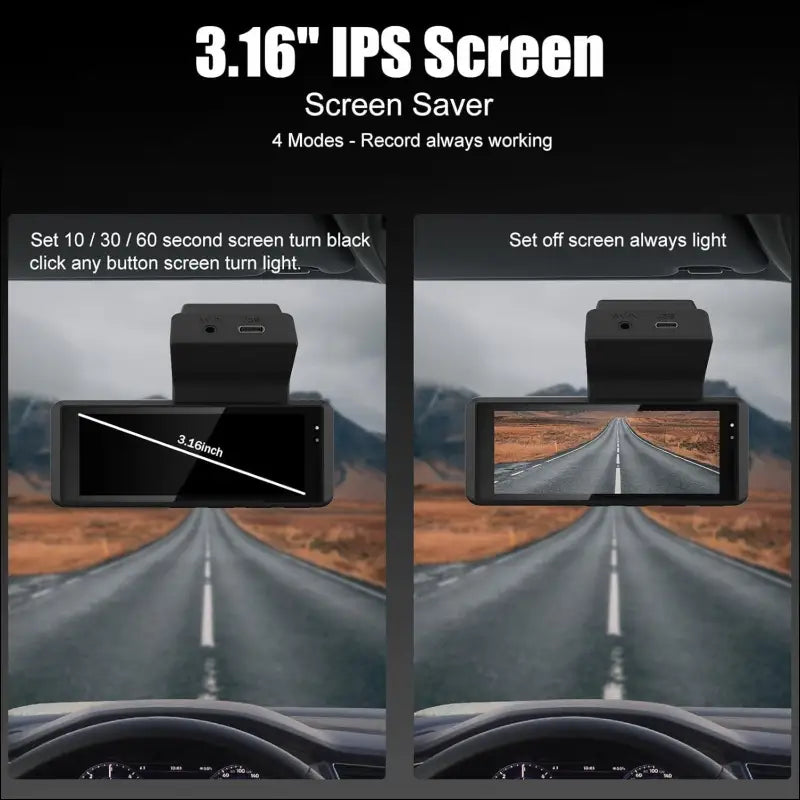 Car Camera with 4K Resolution, WiFi Dash Cam with GPS and Loop Recording, Dash Cam with 170° Wide Angle Lens and Night Vision, Dash Camera with G-Sensor, Parking Monitor