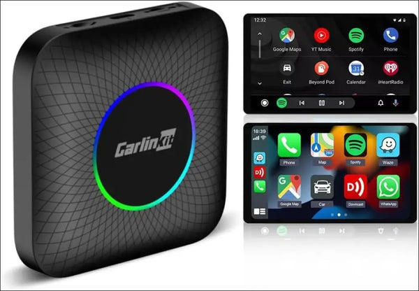 CarlinKit Android 13.0 TBox LED, CarPlay AI Box, Wireless CarPlay/Android Auto Adapter, QCM6225 Chip/8 Cores/8+128GB, Supports