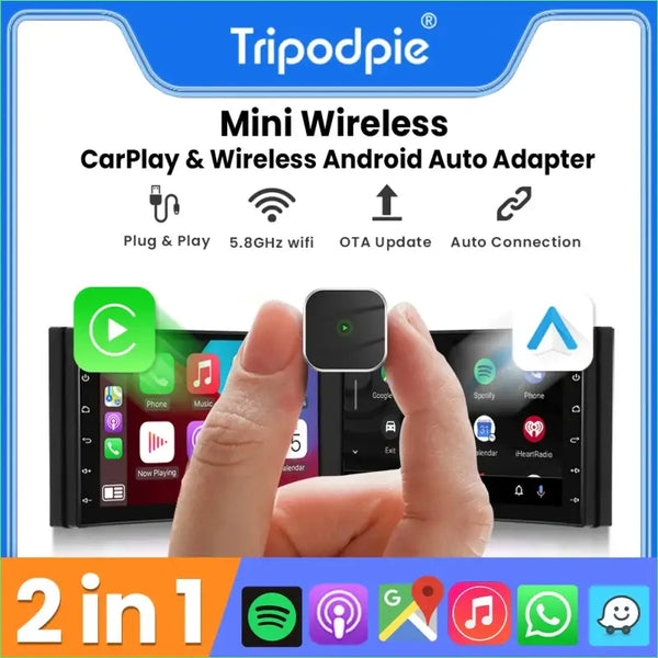 CarPlay Android Auto Wireless Adapter Plug And Play Bluetooth WiFi Auto Connection For Kia Jeep Audi Volvo Peugeot Opel Renault