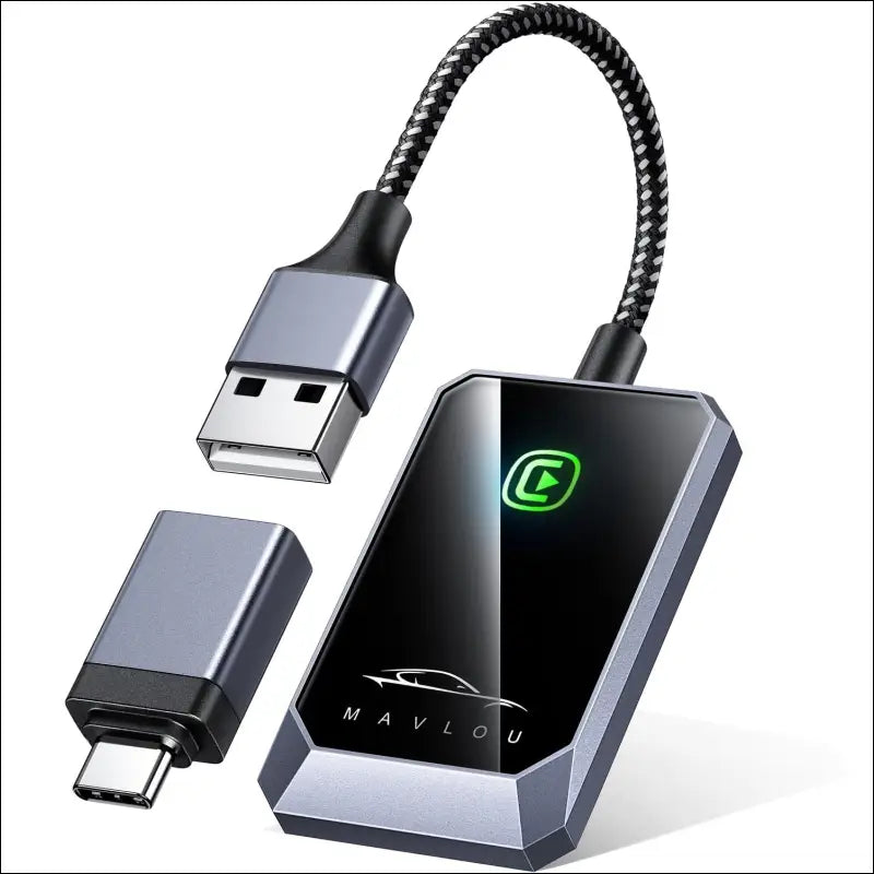 Carplay Wireless Adapter for Apple, 2024 Upgrade Carplay Converts Wired to Wireless CarPlay Dongle for Wireless Control Plug & Play Carplay Fit for Cars 2017+ & for iPhone iOS 10+