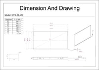 Chengying 32 inch Multi-Touch 10 Point Infrared Touch Frame, ir Touch Panel, Infrared Touch Screen Overlay …