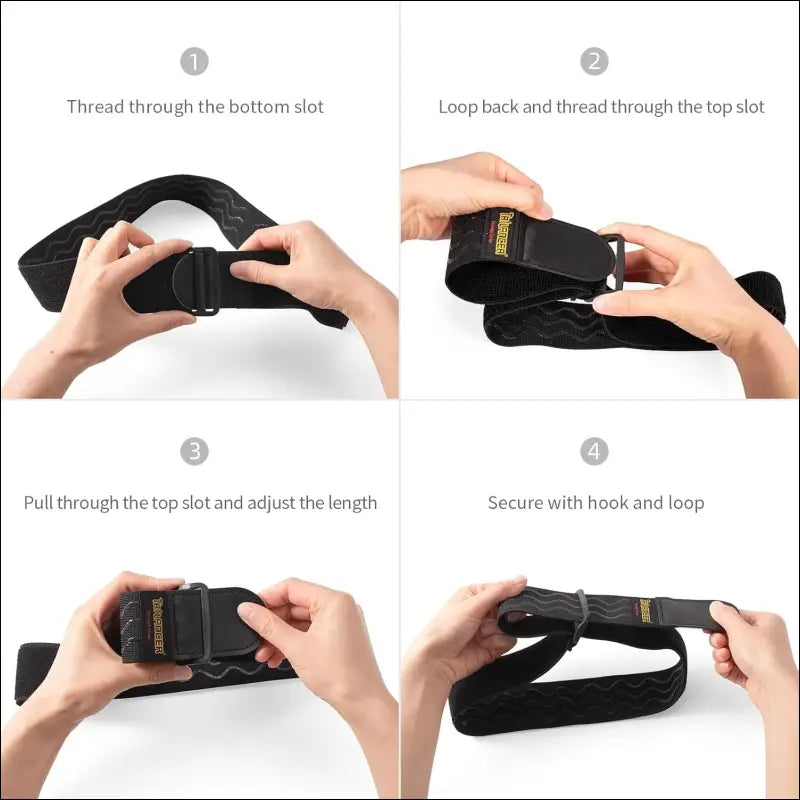**"Cinch Straps with Anti-Slip, 4-Pack"**