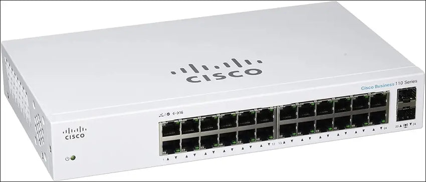 Cisco Business CBS110-24T Unmanaged Switch | 24 Port GE | 2x1G SFP Shared | Limited Lifetime Protection (CBS110-24T)