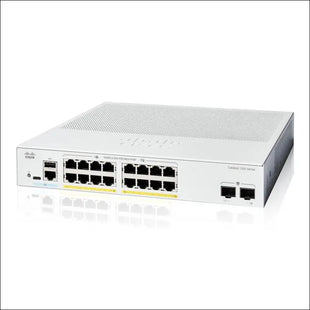 Cisco Catalyst 1200-16P-2G Smart Switch, 16 Port GE, PoE, 2x1GE SFP, Limited Lifetime Protection (C1200-16P-2G)